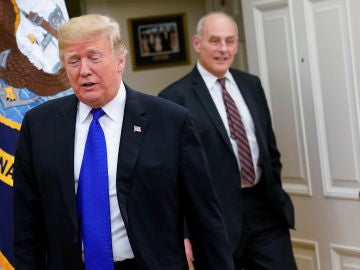 El presidente Trump y John Kelly, en una imagen de archivo. El presidente Trump y John Kelly, en una imagen de archivo.