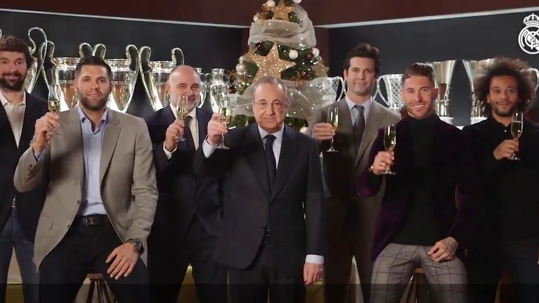 El Real Madrid felicita el Año Nuevo