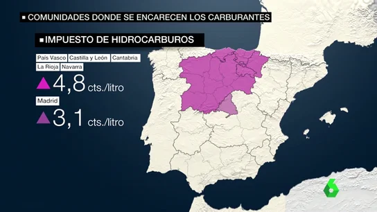 Comunidades donde se encarecen los carburantes Comunidades donde se encarecen los carburantes