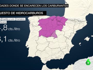 Comunidades donde se encarecen los carburantes Comunidades donde se encarecen los carburantes