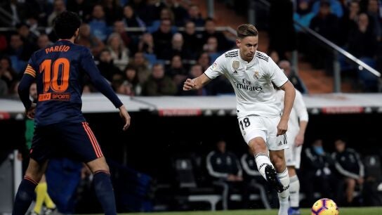 Marcos Llorente, durante un partido contra el Valencia