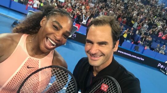 Serena Williams y Roger Federer, juntos en la Copa Hopman