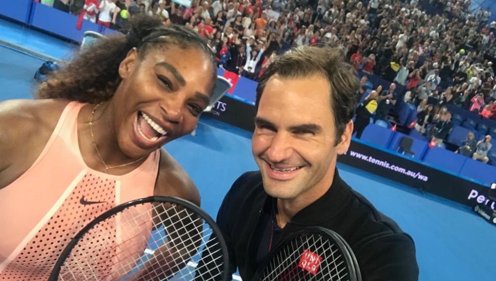 Serena Williams y Roger Federer, juntos en la Copa Hopman