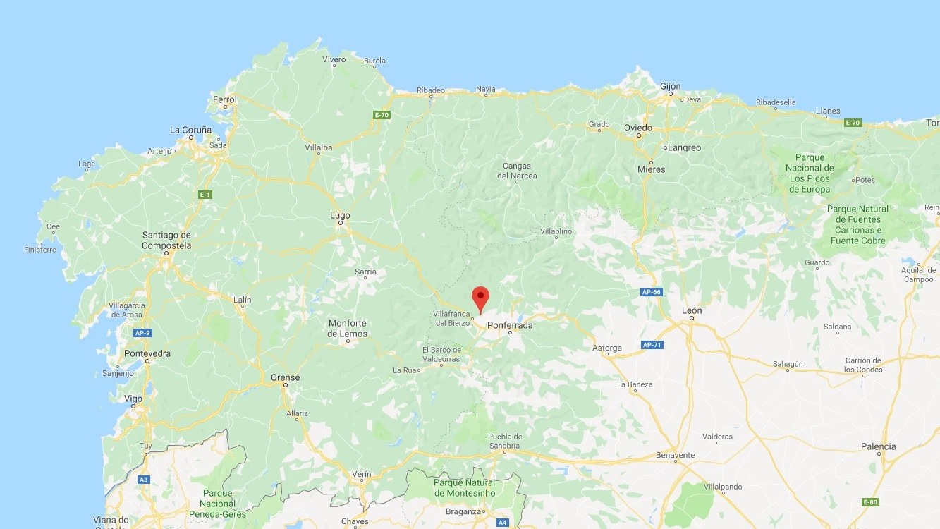 Ubicación de Valtuille de Arriba