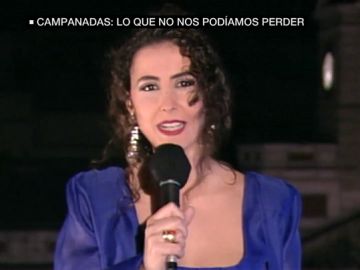 Inma Soriano presentando las campanadas en 1994 Inma Soriano presentando las campanadas en 1994