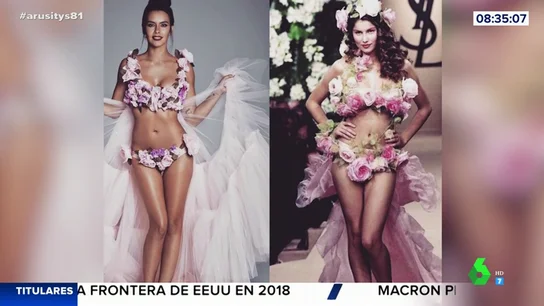 Vestido de Cristina Pedroche comparado con el de Yves Saint Laurent. Vestido de Cristina Pedroche comparado con el de Yves Saint Laurent.