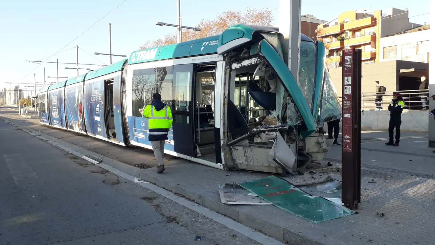 Accidente de tranvía en Barcelona Accidente de tranvía en Barcelona
