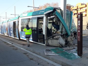 Accidente de tranvía en Barcelona Accidente de tranvía en Barcelona