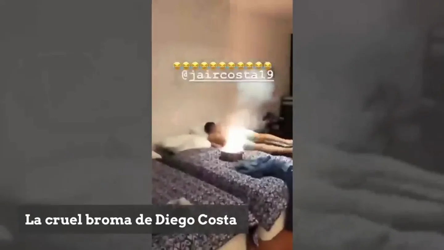 La cruel broma de Diego Costa: despierta en Año Nuevo a su hermano con una olla de petardos La cruel broma de Diego Costa: despierta en Año Nuevo a su hermano con una olla de petardos