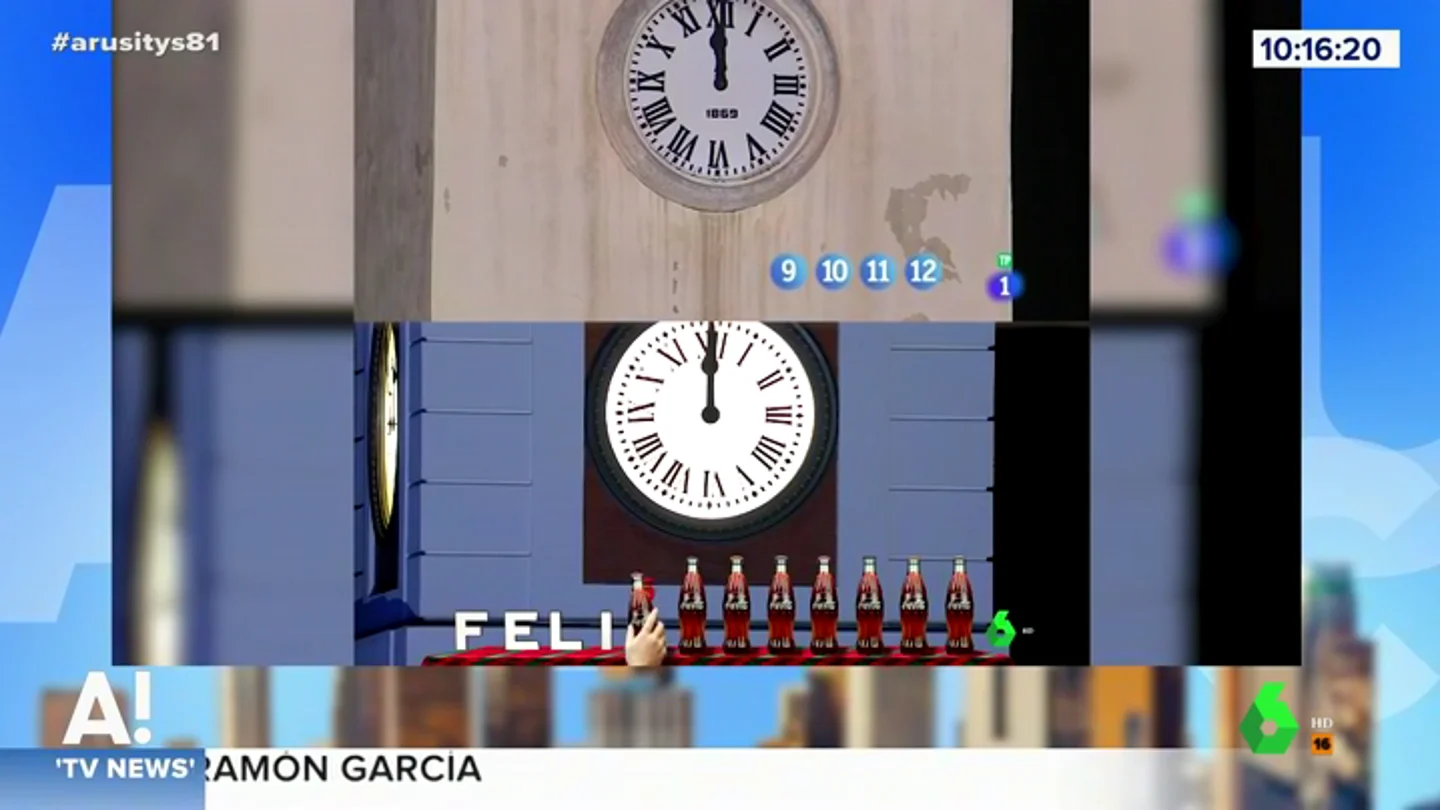 Comparación de las campanadas Canarias con las peninsulares Comparación de las campanadas Canarias con las peninsulares