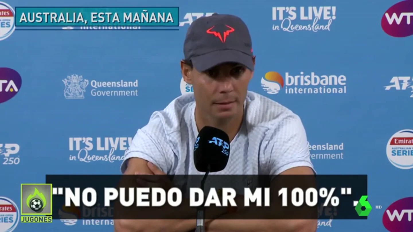 Nadal no disputará el torneo de Brisbane por recomendaciones médicas Nadal no disputará el torneo de Brisbane por recomendaciones médicas