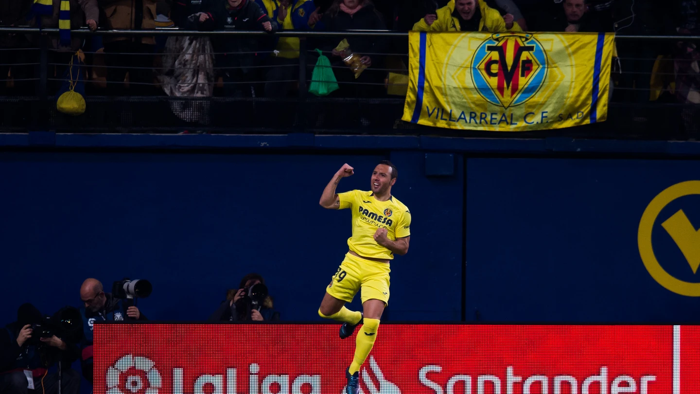 Cazorla celebra su primer gol ante el Real Madrid Cazorla celebra su primer gol ante el Real Madrid