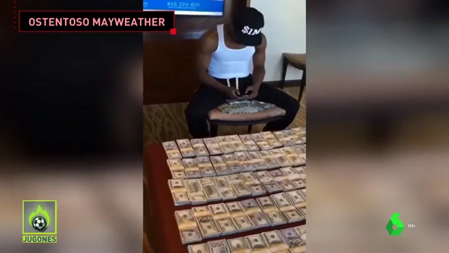 Floyd Mayweather presume de los millones que ganó tras un combate de menos de dos minutos Floyd Mayweather presume de los millones que ganó tras un combate de menos de dos minutos