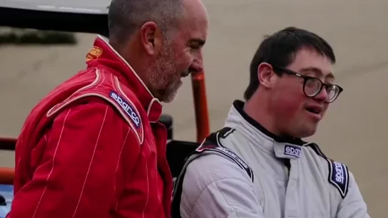 Lucas Barron y su padre Lucas Barron y su padre