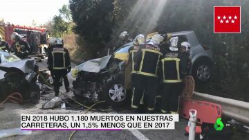 Accidente de tráfico en Madrid