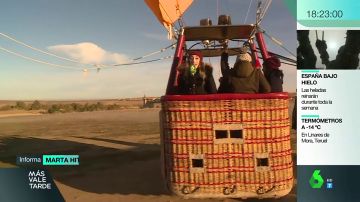 Volar a más de 550 metros de altura con una base de mimbre y tela: así es un viaje en globo aerostático