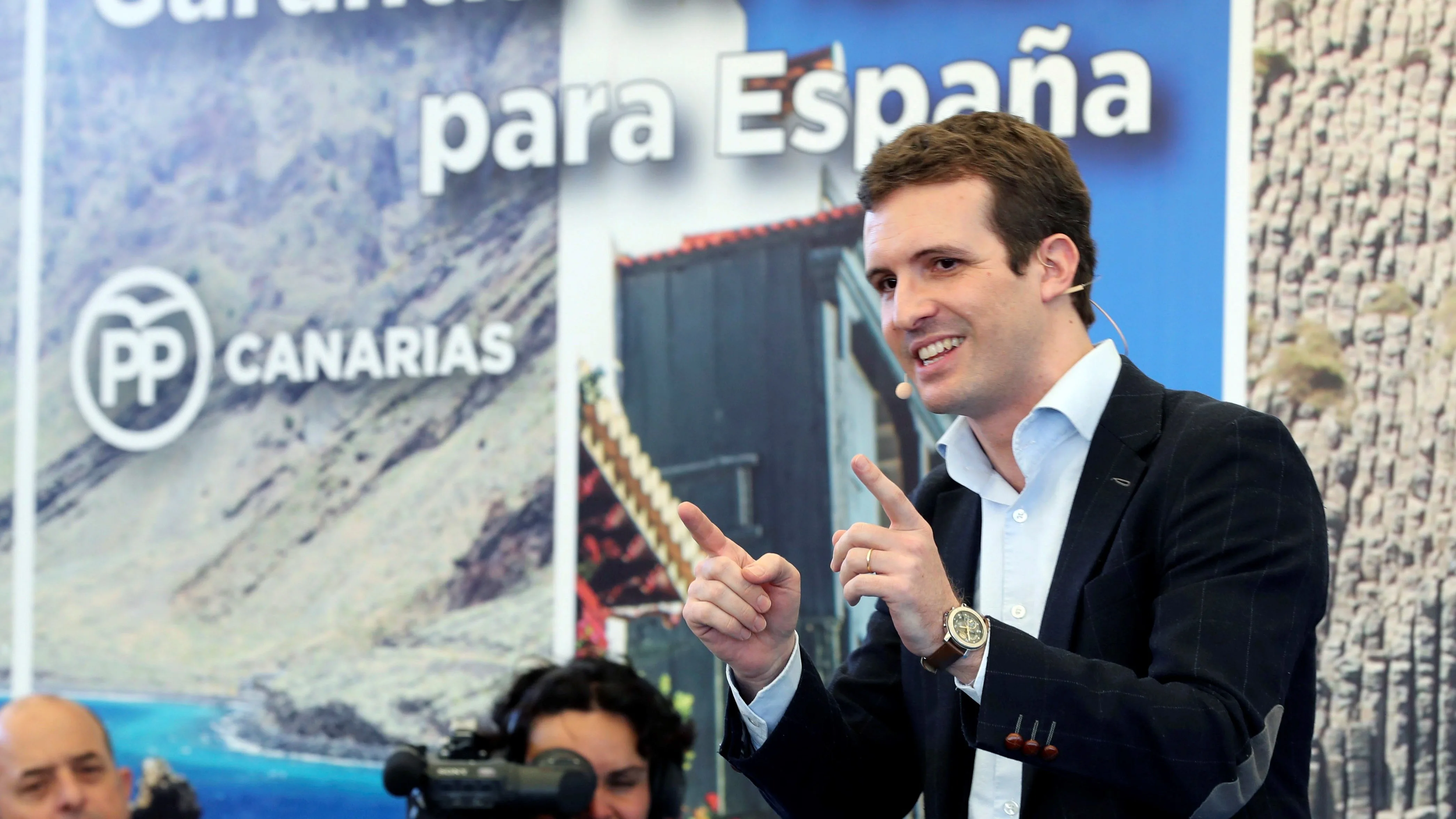 El presidente del PP, Pablo Casado