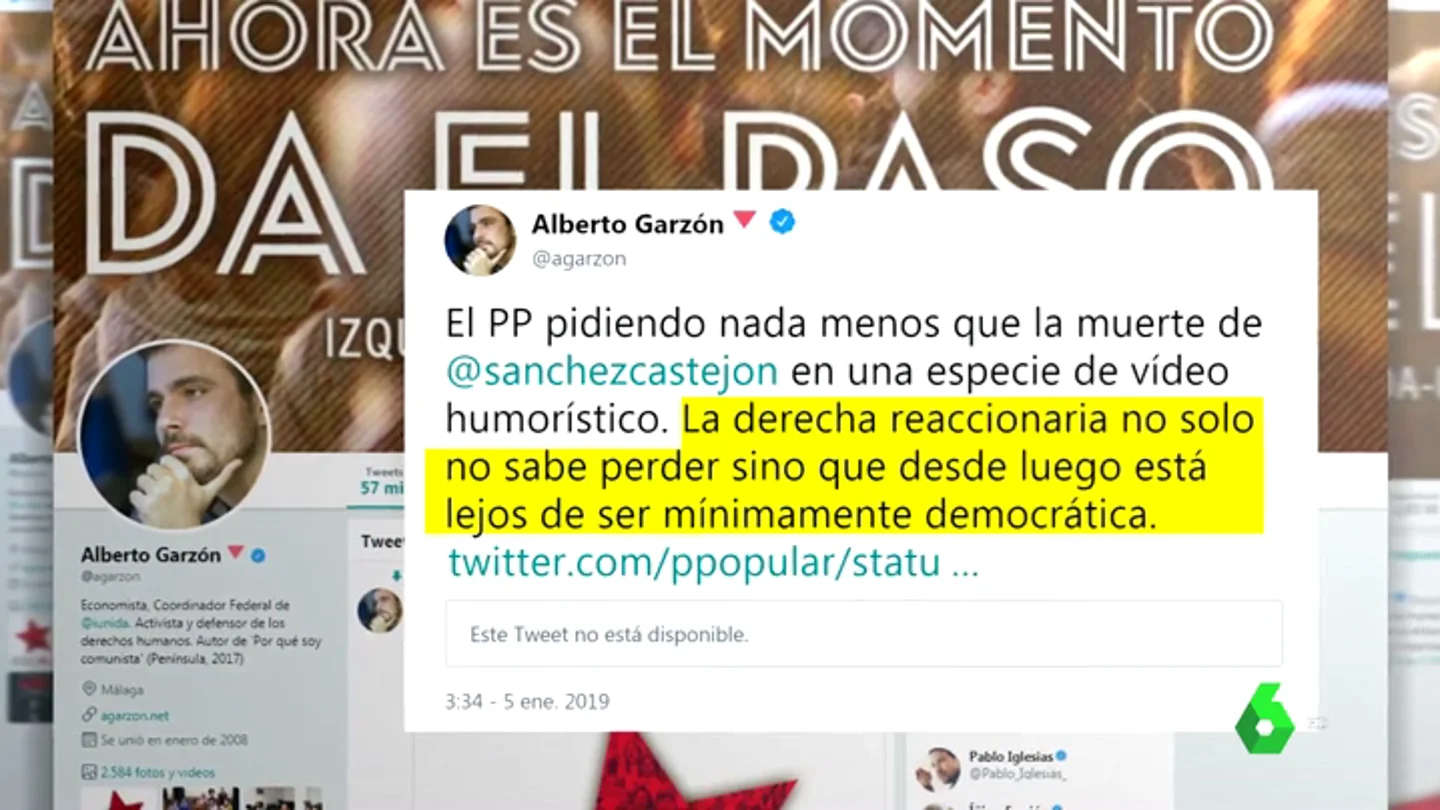 Indignación política por el vídeo compartido del PP deseando la muerte de Pedro Sánchez Indignación política por el vídeo compartido del PP deseando la muerte de Pedro Sánchez