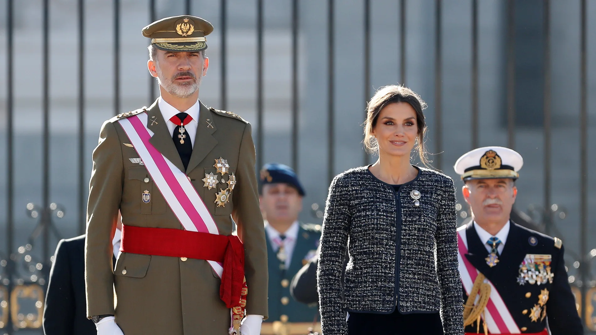 El rey Felipe VI junto a la reina Letizia