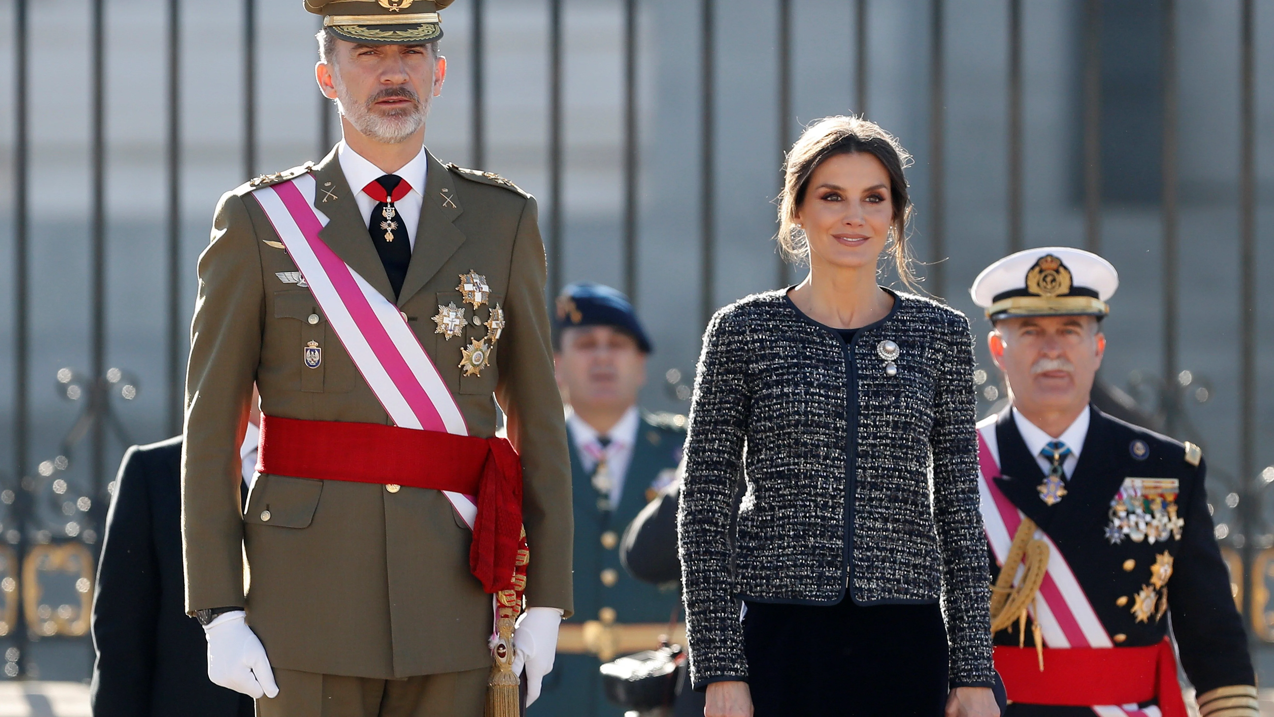 El rey Felipe VI junto a la reina Letizia