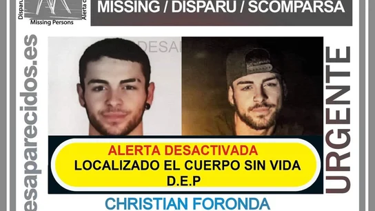 Christian Foronda, de 18 años, desaparecido en Cortijos Nuevos, Jaén Christian Foronda, de 18 años, desaparecido en Cortijos Nuevos, Jaén