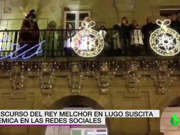 El rey Melchor, en Lugo El rey Melchor, en Lugo