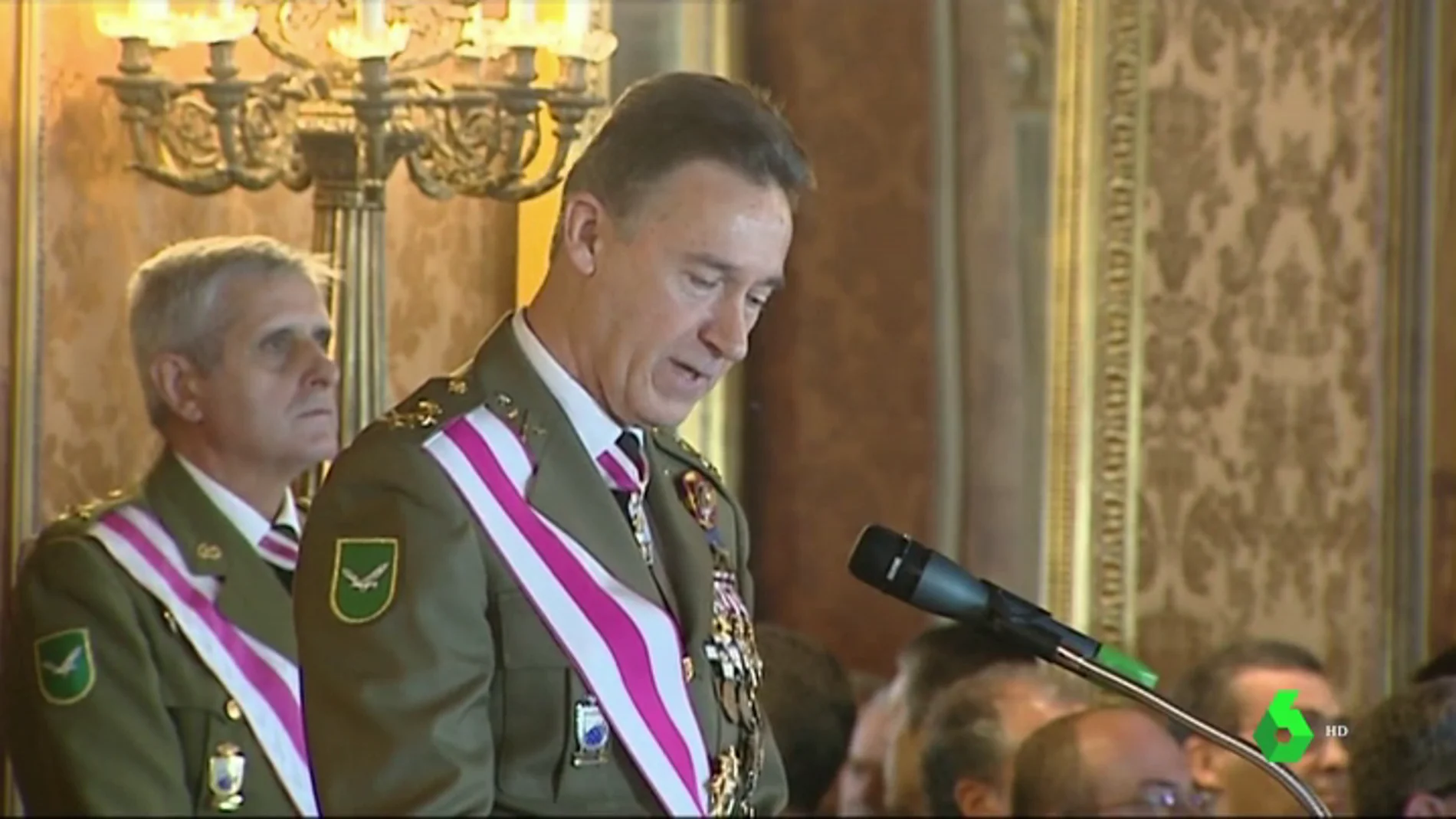 El Teniente General Inspector General del Ejército, Fernando Aznar