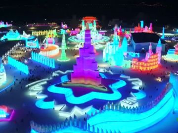 Festival de hielo en Harbin, China Festival de hielo en Harbin, China