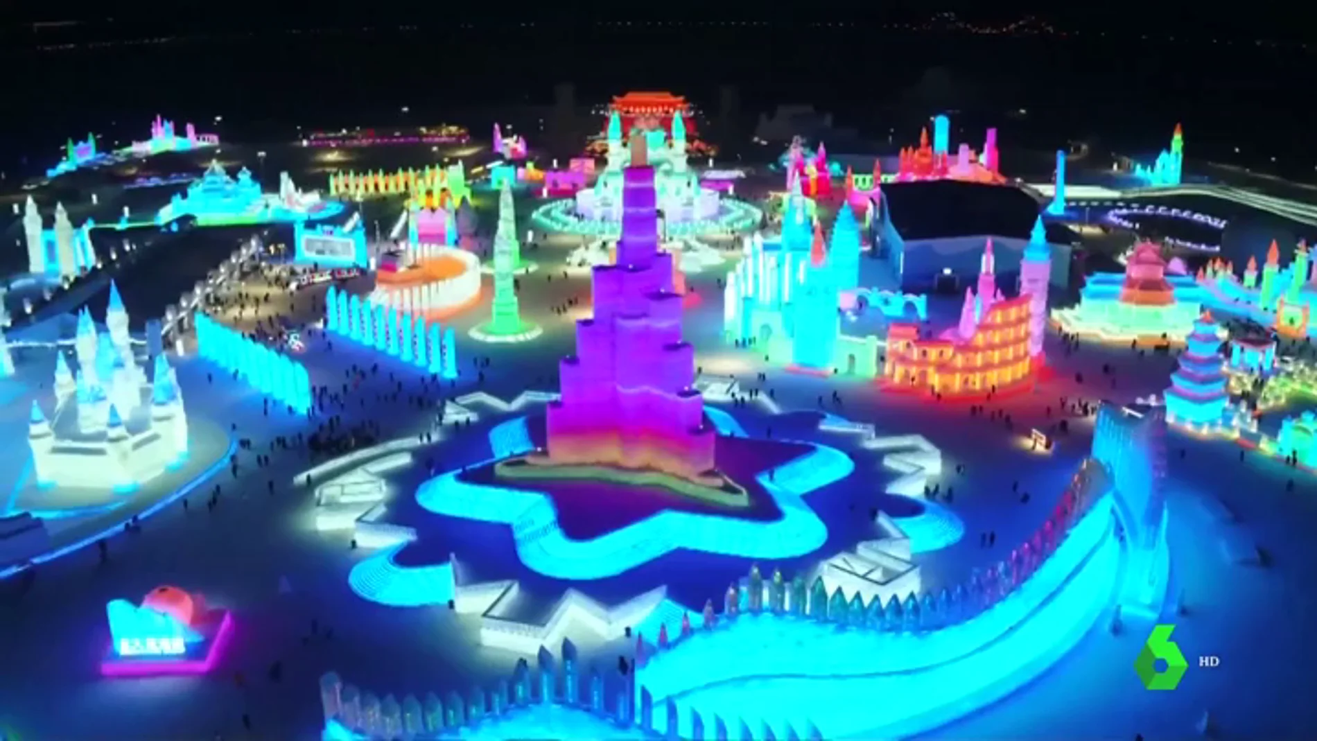 Festival de hielo en Harbin, China