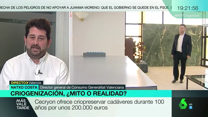 Natxo Costa, sobre la oferta de criopreservación de una empresa en Valencia: "No todo lo que no está prohibido está permitido"