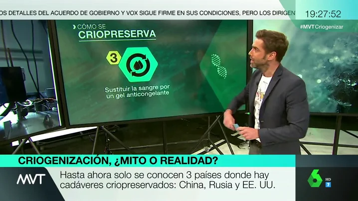 José Yelamo explica como funciona la criopreservación