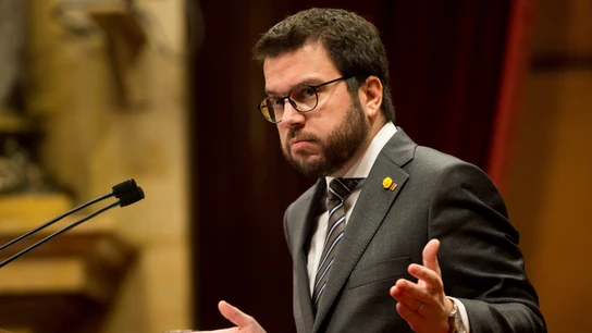 El vicepresidente de la Generalitat, Pere Aragonés El vicepresidente de la Generalitat, Pere Aragonés