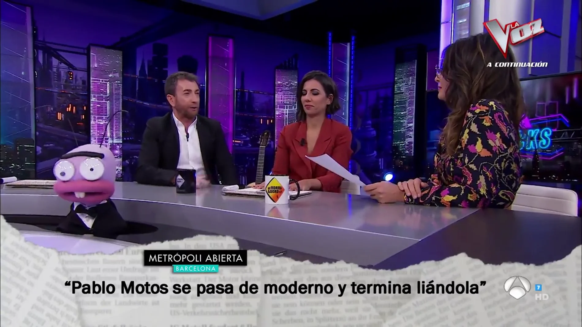 Nuria Roca repasa los titulares sobre El Hormiguero