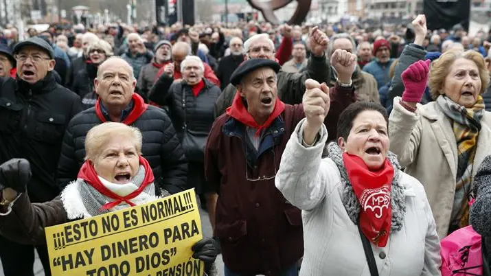 Los pensionistas vascos continúan con sus movilizaciones