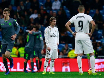 Luka Modric, abatido contra la Real Sociedad Luka Modric, abatido contra la Real Sociedad