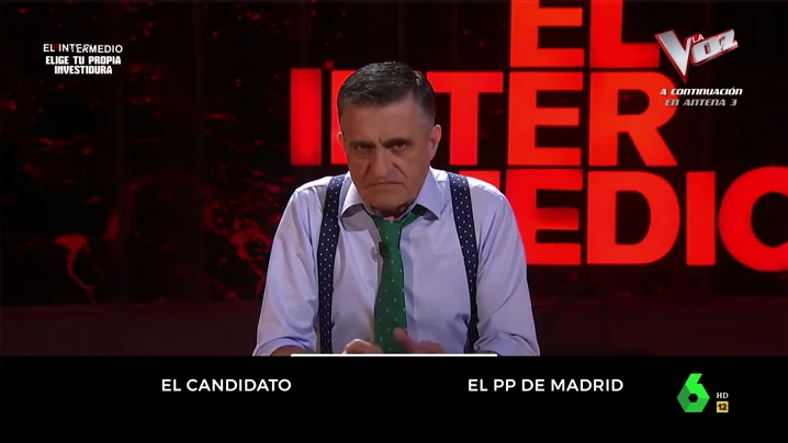 El Gran Wyoming en el capítulo "interactivo" de El Intermedio