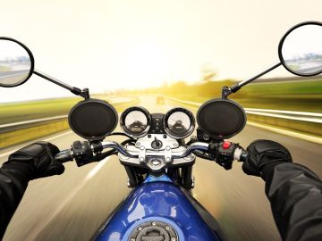Imagen de archivo de una moto Imagen de archivo de una moto