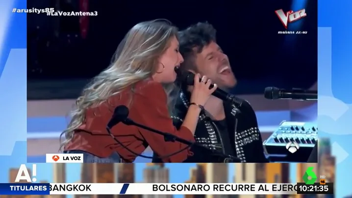 palomiPablo López y Palomi, protagonistas del estreno de La Voz