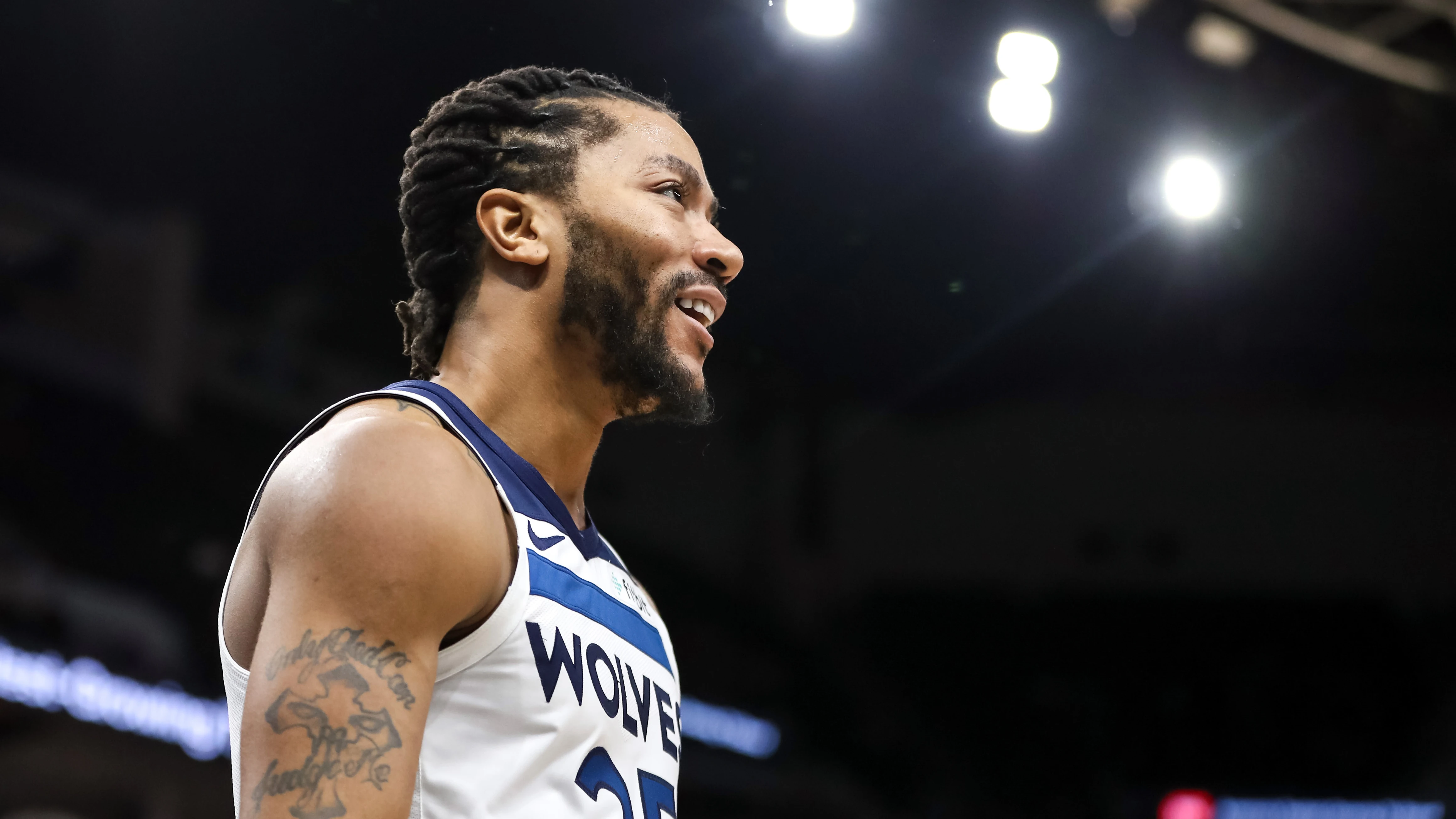 Derrick Rose, durante un partido con los Timberwolves