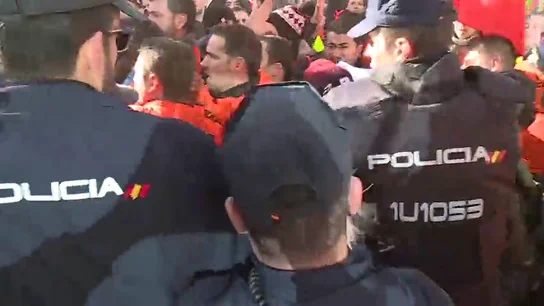 Manifestación de los trabajadores de Alcoa Manifestación de los trabajadores de Alcoa