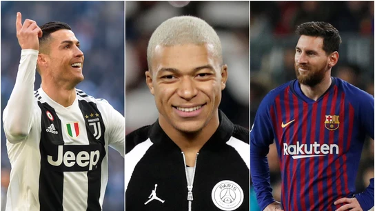 Cristiano Ronaldo, Mbappé y Messi Cristiano Ronaldo, Mbappé y Messi