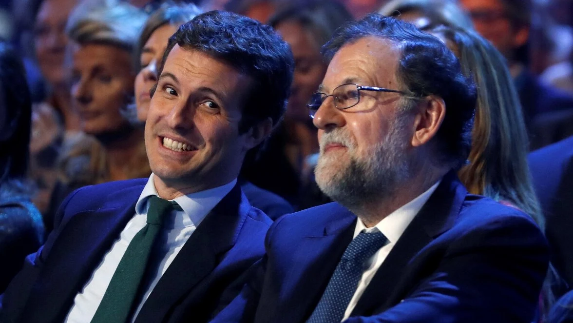 Pablo Casado y Mariano Rajoy