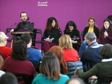 Imagen del comité de campaña estatal de Podemos Imagen del comité de campaña estatal de Podemos
