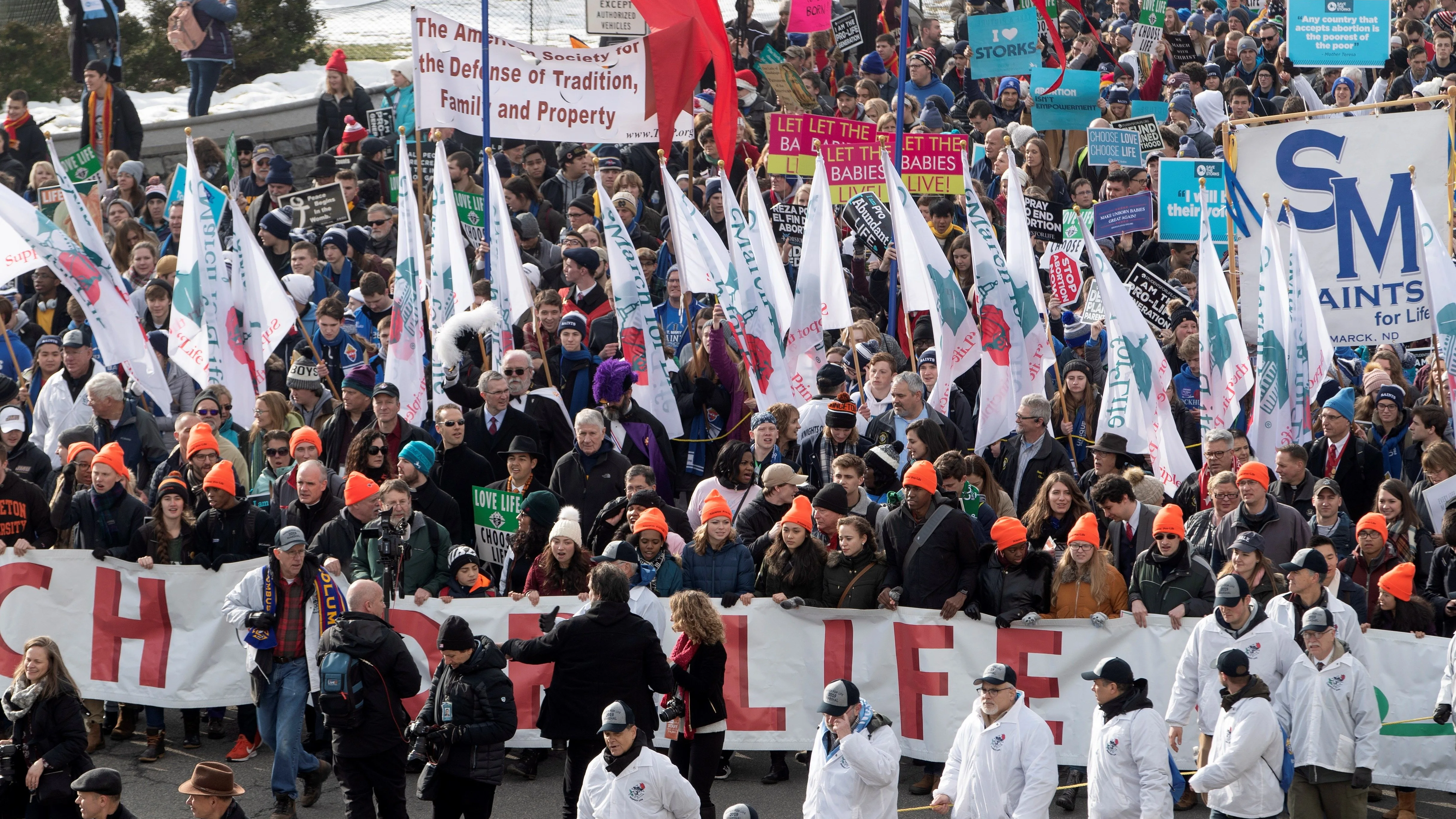 Manifestación contra el aborto en Washington.