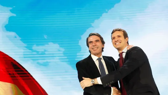 José María Aznar y Pablo Casado José María Aznar y Pablo Casado