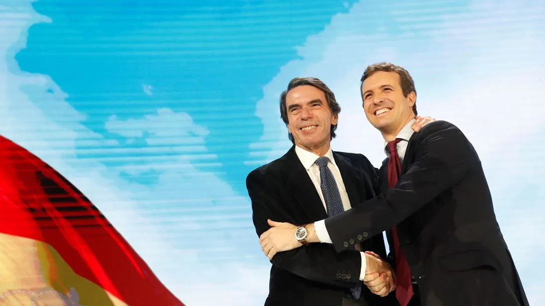 José María Aznar y Pablo Casado