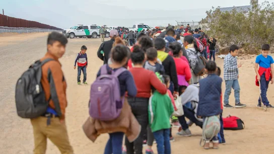 Parte de los 376 migrantes indocumentados que han cruzado a EEUU Parte de los 376 migrantes indocumentados que han cruzado a EEUU