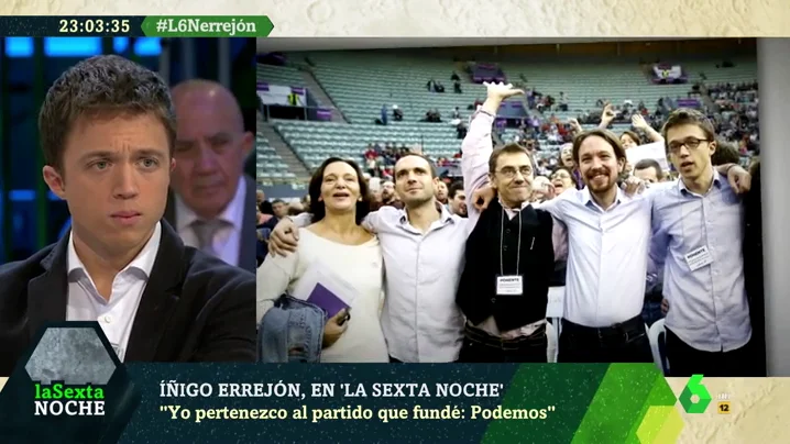 El titular que le da Íñigo Errejón a esta imagen de los fundadores de Podemos: ya sólo queda Pablo Iglesias