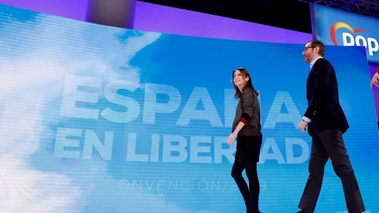 Andrea Levy y Maroto en la convención del PP Andrea Levy y Maroto en la convención del PP