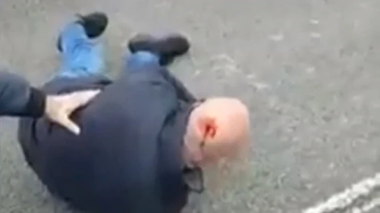 Imagen del taxista supuestamente agredido por un conductor de Cabify Imagen del taxista supuestamente agredido por un conductor de Cabify